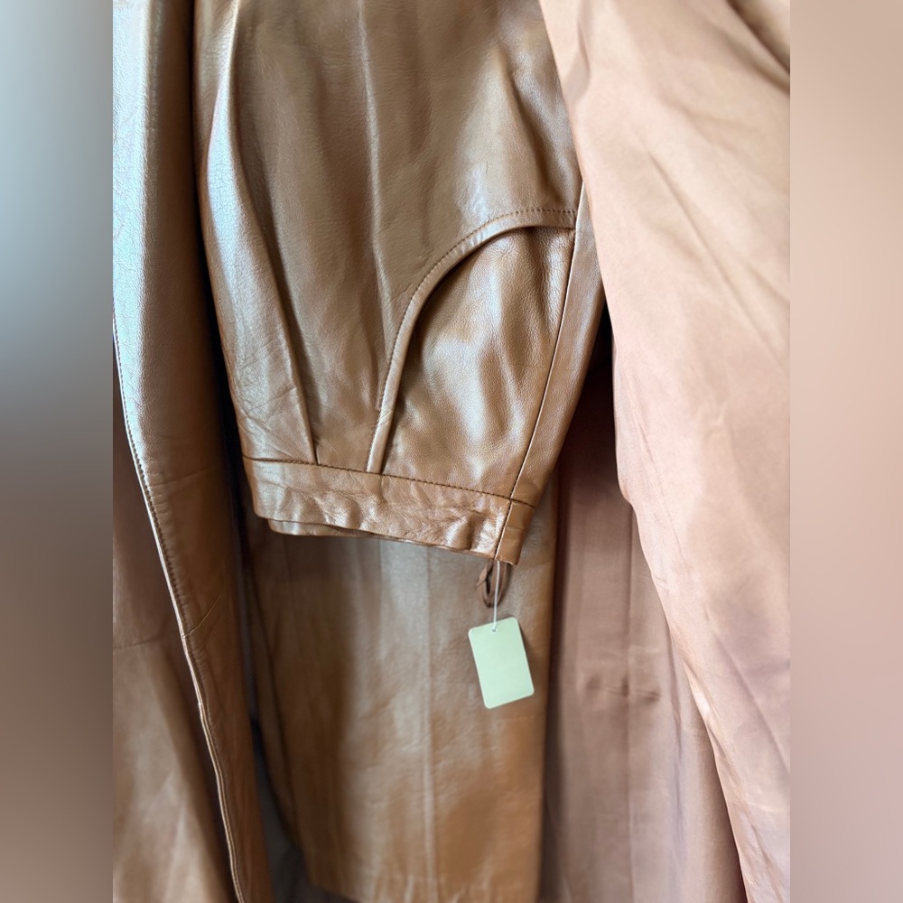 80s Leather 3 piece suit by Sandra Roth Ciao Sport Lambskin Size 4/6 EUC Vintage - Picture 4 of 12